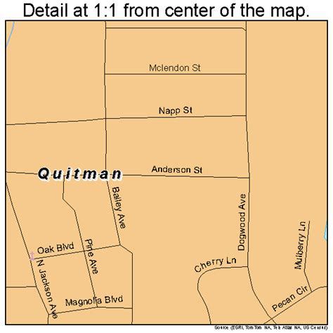 Quitman Mississippi Street Map 2860720