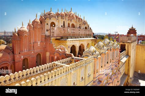 Rear View Of The Hawa Mahal Palace Of The Winds Jaipur Rajasthan