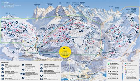 Lauterbrunnen Mapa De Pistas Y Caminos