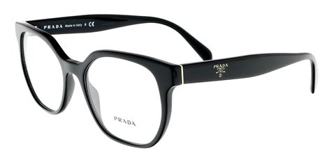 prada women s eyeglasses vpr02u vpr 02 u 1ab 1o1 black optical frame 52mm