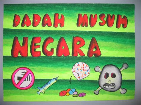 Selanjutnya yang akan disampaikan adalah pengertian idgham bilaghunnah dan cara membacanya. Poster Anti Dadah (Contoh Lukisan Yang Senang, Cantik dan ...