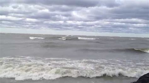 Walnut Beach Waves At Lake Erie In Ashtabula Ohio 10215 Youtube