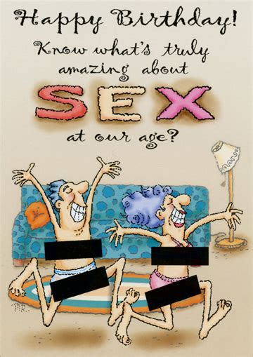 Sex At Our Age 1 Card1 Envelope Oatmeal Studios Funny Birthday Card