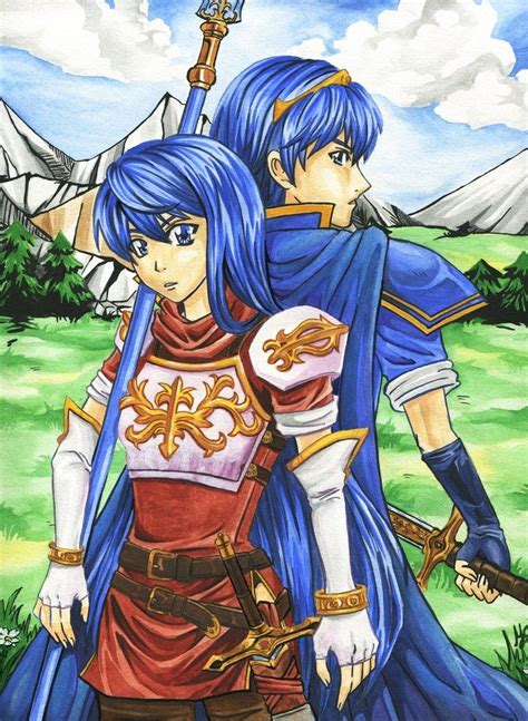 Marth And Caeda By Jenninaitsu On Deviantart Fire Emblem Emblems Cute Couples