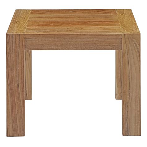 Upland Outdoor Patio Wood Side Table Natural By Modway