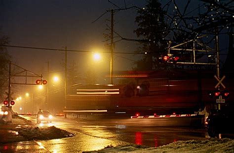 Railpicturesca Marcus W Stevens Photo Light Rain And Fog Fills The