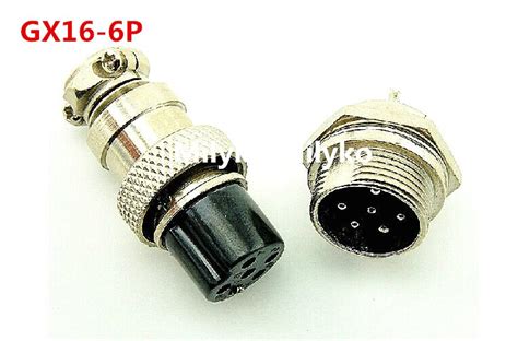 10pair Male And Female Diameter 16mm Wire Panel Connector Gx16 6p Gx16 6 M16 Circular Connector