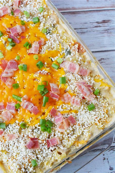 Loaded Cheesy Crack Chicken Casserole Recipe