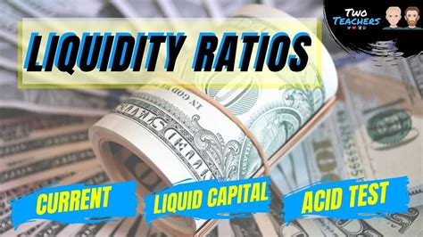 Liquidity Ratios How To Calculate The Liquid Capital And Current Ratio