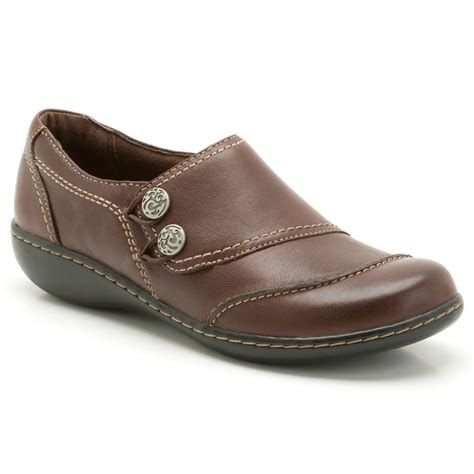 Clarks Ladies Embrace Charm Brown Leather Casual Shoe Marshall Shoes