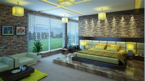 Download Wallpaper 1920x1080 Bed Luxury Style Modern Design