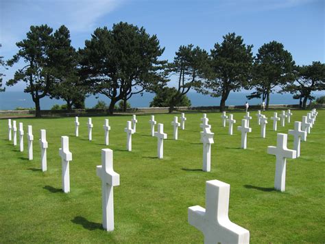 The American Cemetary At Omaha Beach In Normandy France I Wonder What