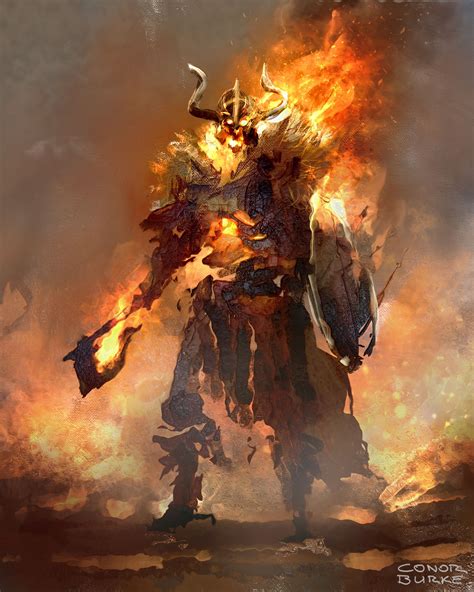 Artstation Fire Warriors Conor Burke Fire Warrior Dark Fantasy