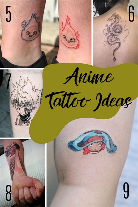 Anime Tattoo Design Ideas Images Of Cool Small Anime Tattoos See