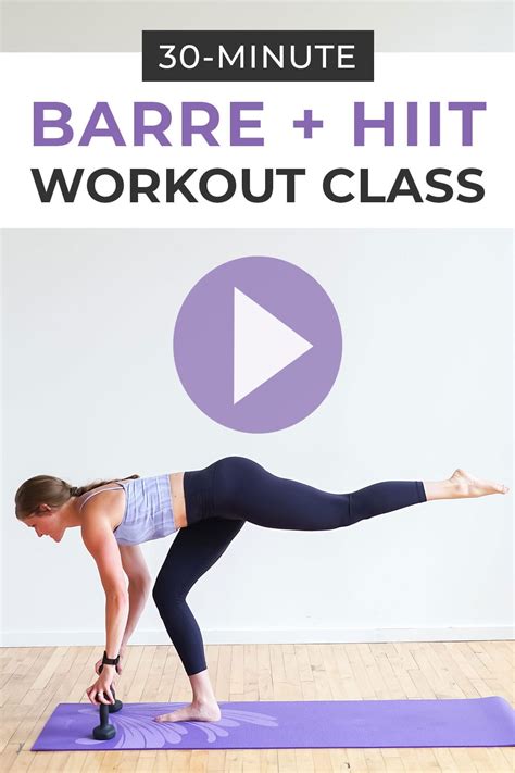 Build Lean Muscle Burn Calories With This 30 Minute Barre Workout I