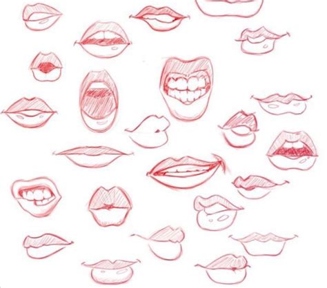 11 Breathtaking Draw People Cartoon Realistic Ideas Lips Drawing