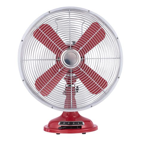 Better Homes And Gardens 12 Retro 3 Speed Metal Table Fan Red
