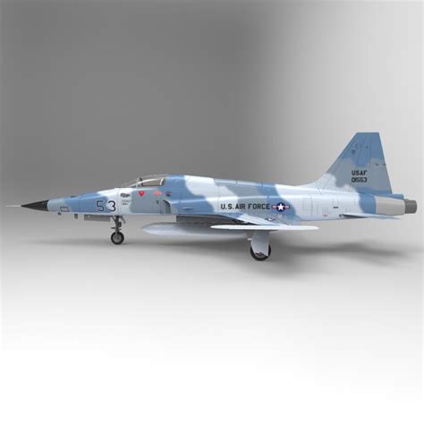 The aircraft took its maiden flight on 11 august 1972 and entered into service in 19… F5 E Tiger II 3D Model in Fighter 3DExport