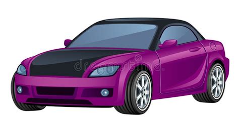 Purple Car Stock Vector Illustration Of Super Pink 17063356