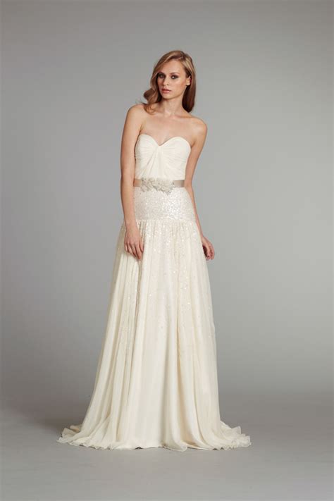bridal gown wedding dress jlm hayley paige fall 2012 prima front