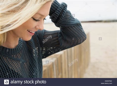 Blonde Woman Beach Hi Res Stock Photography And Images Alamy