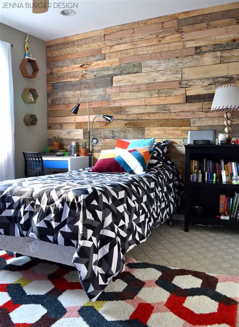 Modern Rustic Teen Room Diy Pallet Wall Tutorial