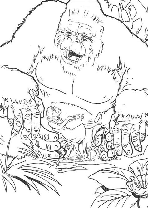 Drawing King Kong #79202 (Supervillains) – Printable coloring pages