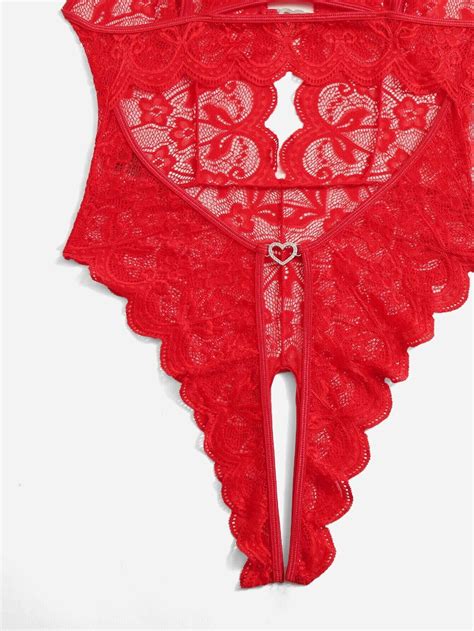 2023 High Quality One Piece Sexy Teddy Underwear Women Butterfly Embroidery Bodysuit Solid Lace