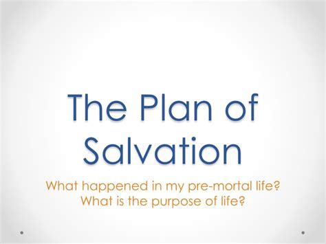 Ppt The Plan Of Salvation Powerpoint Presentation Free Download Id