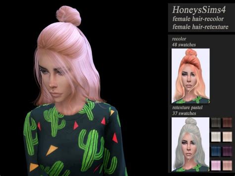 Sims 4 Hairs The Sims Resource Wings On0910 Hair Retextured By