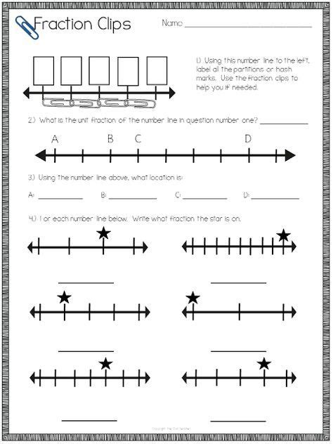 Teaching Number Line Fractions With A Freebie Understanding