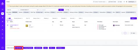 How To Process The Shipping Order At Lazada Ginee