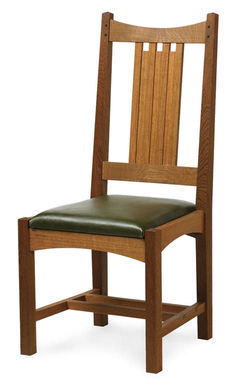 Our arts and crafts chair is available in oak, quartersawn oak, cherry and brown maple. Arts and Crafts Dining Chair - FineWoodworking