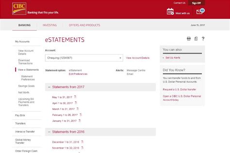 Check spelling or type a new query. CIBC eStatement Online - Help Center