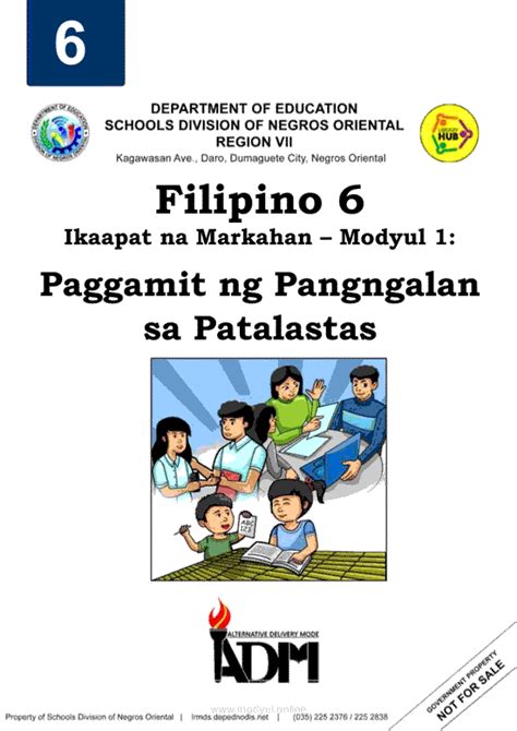 Filipino 6 Grade 6 Modules