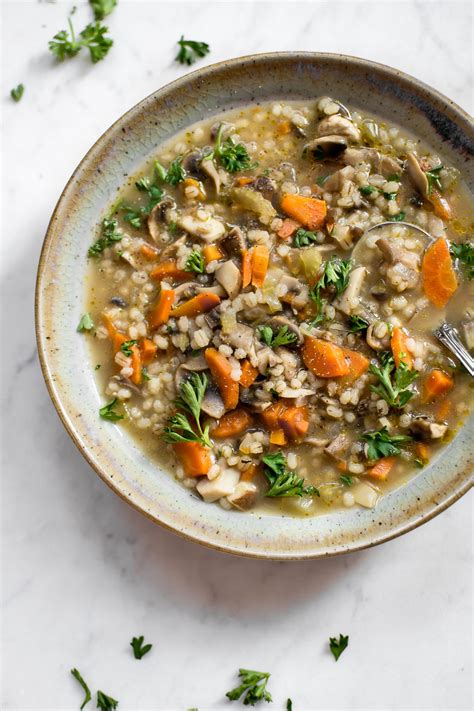 Vegan Mushroom Barley Soup | KeepRecipes: Your Universal Recipe Box