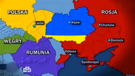 Rosyjska telewizja rozważą wariant podziału Ukrainy między Polskę i ...