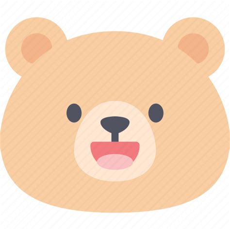 Laughing Teddy Bear Emoji Emotion Expression Feeling Icon