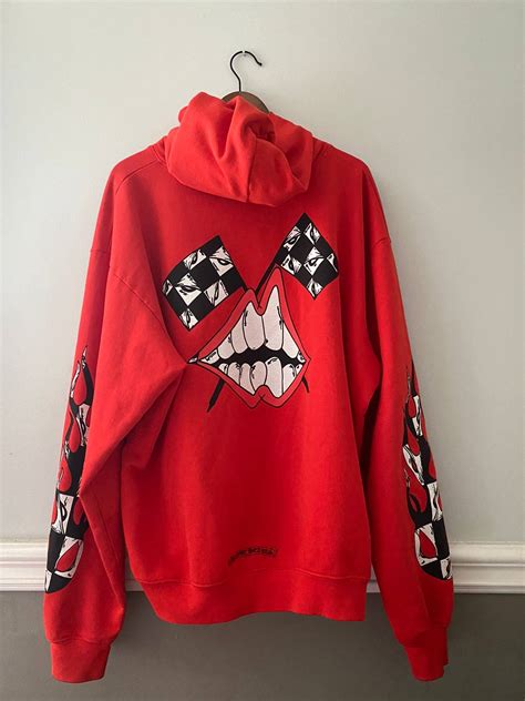 Chrome Hearts Chrome Hearts Matty Boy Red Chomper Hoodie Grailed