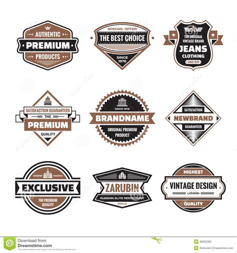 Free vintage flowers graphic collection (eps). Vector Graphic Badges Collection. Original Vintage Badges ...
