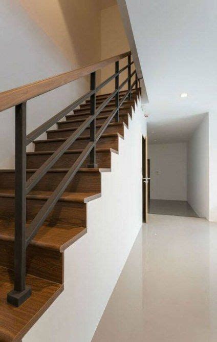 47 Ideas Black Stairs Wood Railing Ideas Modern Stair Railing Stairs