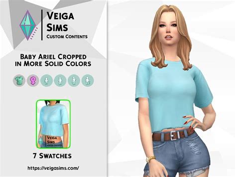 Looney Tunes Space Jam Baby Ariel Sims 4 Clothing Selfie Poses Sims