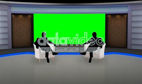 Talkshow 011 Tv Studio Set Virtual Green Screen Background