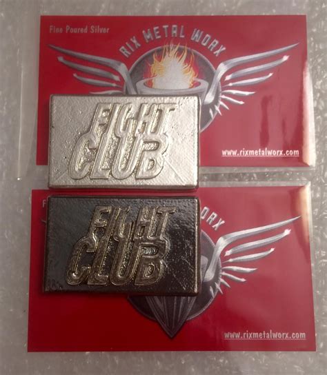Fight Club 999 Silver Bars By Rix Metal Worx Rsilverbugs