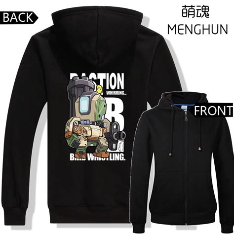 Cool Mens Game Hoodies Game Character Bastion Concept Zip Up Hoodies