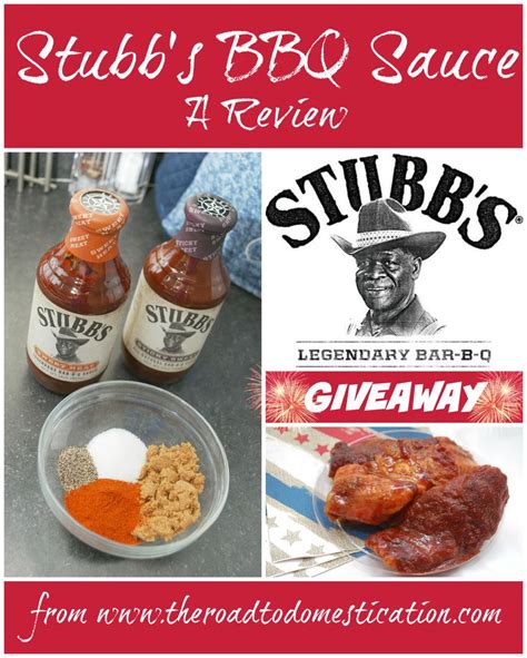 The Best Bbq Sauce Ever Giveaway For Stubbs Bbq Products Happening Now Plus A Recipe For