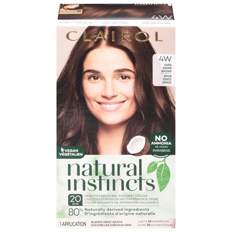 Save On Clairol Natural Instincts Hair Color Dark Warm Brown 4w Order