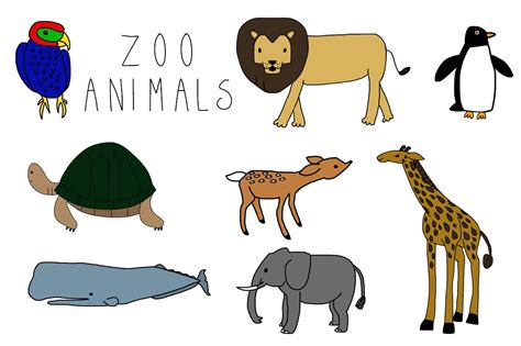 Free Zoo Animals Clip Art Clipartdev