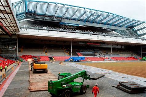 Old Anfield Main Stand Roof Removed As Liverpool Stadium