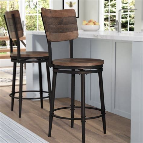 Cathie 30 Swivel Bar Stool Kitchen Stools Farmhouse Bar Stools